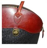 stor sort mulberry vintage taske hotsjok detalje